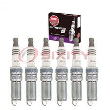 6 pc NGK 90495 LTR6BHX Ruthenium HX Spark Plugs for Ignition Wire Secondary  ar