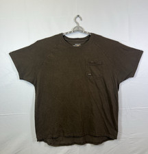 Ariat Rebar Cotton Strong Brown Short Sleeve T-Shirt Pocket Men's 2XL