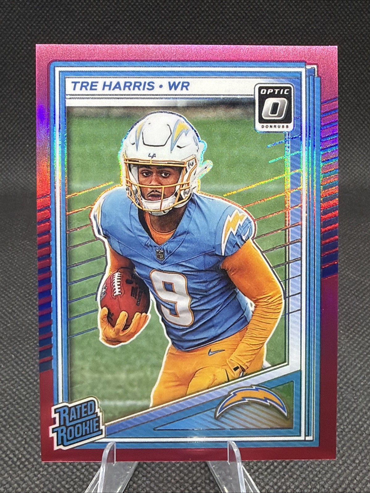 2025 Panini Donruss Optic - Rated Rookie Tre Harris #229 Pink Prizm (RC)