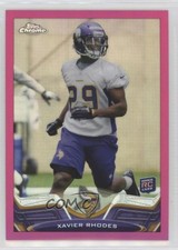 2013 Topps Chrome BCA Pink Refractor 209/399 Xavier Rhodes #119 1by