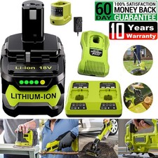 6/8Ah Battery or Charger For Ryobi 18V Batteries One P108 P107 P105 P104