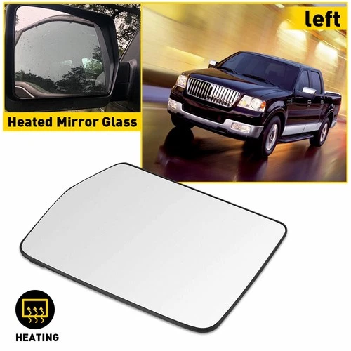 Heated Mirror Glass Left Driver Side 4L3Z1K707AA For Ford 2005-2010 F150 Truck