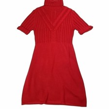 Calvin Klein Cable Knit Red Sweater Dress