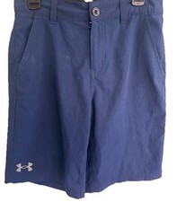 Under Armour Golf Kids Boys Youth Sz 10 Shorts Navy Blue Adjustable Play School