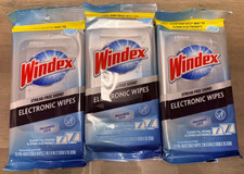 Lot of 3x Windex Electronic Cleaning Wipes Pre-Moistened Screen Wipes for Phones