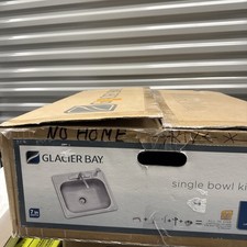 Glacier Bay 25" Drop-In Single Bowl 22 Gauge Stainless Steel Kitchen Sink