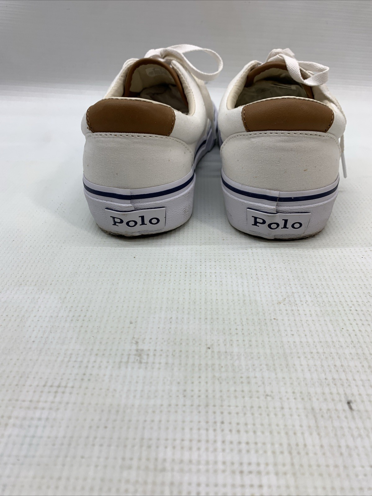Polo Ralph Lauren Keaton LCL Pony sneaker basse stringate in tela taglia 8 scarpe