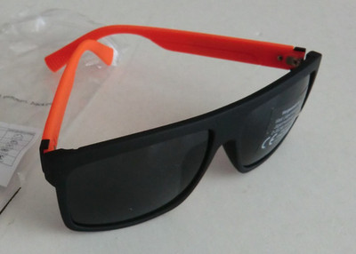 Jägermeister Nerd Sonnenbrille schwarz/orange gummiert - NEU mit OVP