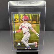 2022 Bowman Heritage Chrome Prospects Yellow Refractor /75 Logan Cerny #BHPC-65