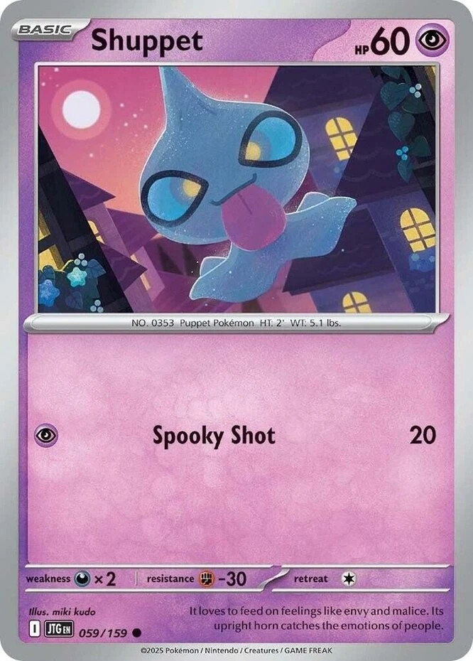 Pokemon Shuppet - 059/159 - Common NM-Mint Journey Together