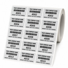 100 CUSTOM PRINTED BLACK TAMPER EVIDENT VOID SECURITY LABELS STICKERS