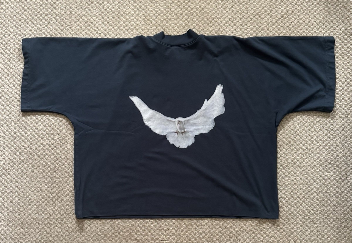 YEEZY GAP ENGINEERED BY BALENCIAGA DOVE NO SEAM TEE - BLUE LARGE