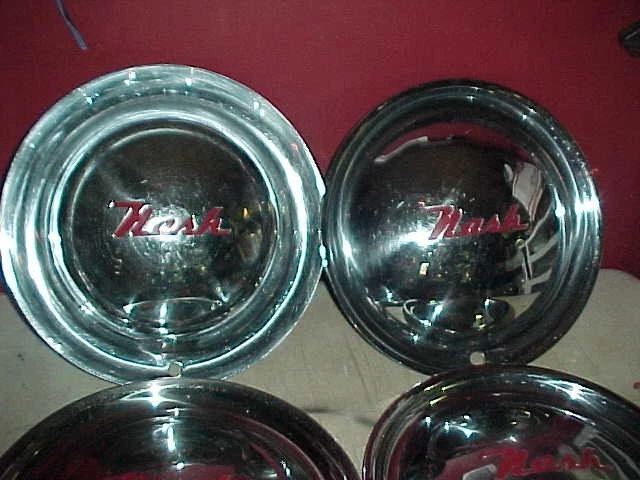 Juego de cubierta de rueda tapacubos Nash Rambler 1952-1955 Statesman Ambassador 15" (4) Foto 2 de 4