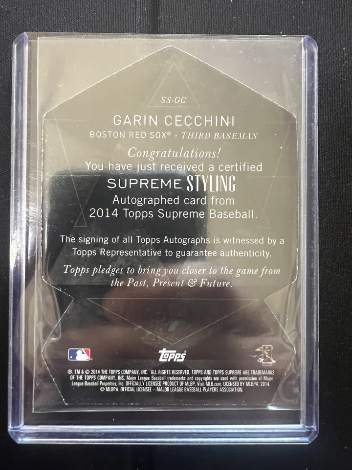 Lote de 4 tarjetas autógrafos Topps Supreme 2014 estilo supremo Dallas Keuchel y más Foto 4 de 4