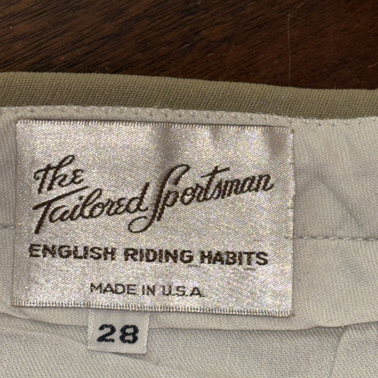 Tailored Sportsman Women’s Side Zip Boot Sock Breeches  Equestrian 28R