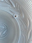 Pair Of Vintage  Light Shades Mid Century Semi Flush Mount Blue Dome Floral — photo 10