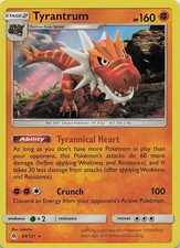 Tyrantrum Holo Rare SM - Forbidden Light 69/131 NM Holo NM-NM on eBay