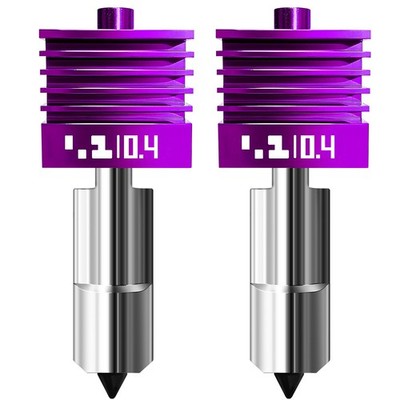 2 Pcs Upgraded 0.4mm H2D/H2S/H2C/X2D/P2S Hotend with Anti-Stick MPVD Coating ...