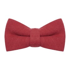 Dark Pastel Red Donegal Tweed Bow Tie