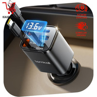 ZigarettenanzüNder Usb C Auto LadegeräT 69W SchnellladegeräT 24/12V Mit Typ-C
