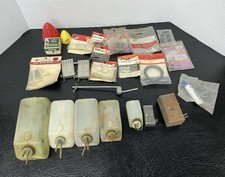 Vtg Lot of Metal  Plastic Fuel Tanks RC Model Airplanes Plus Mix of NOS Parts