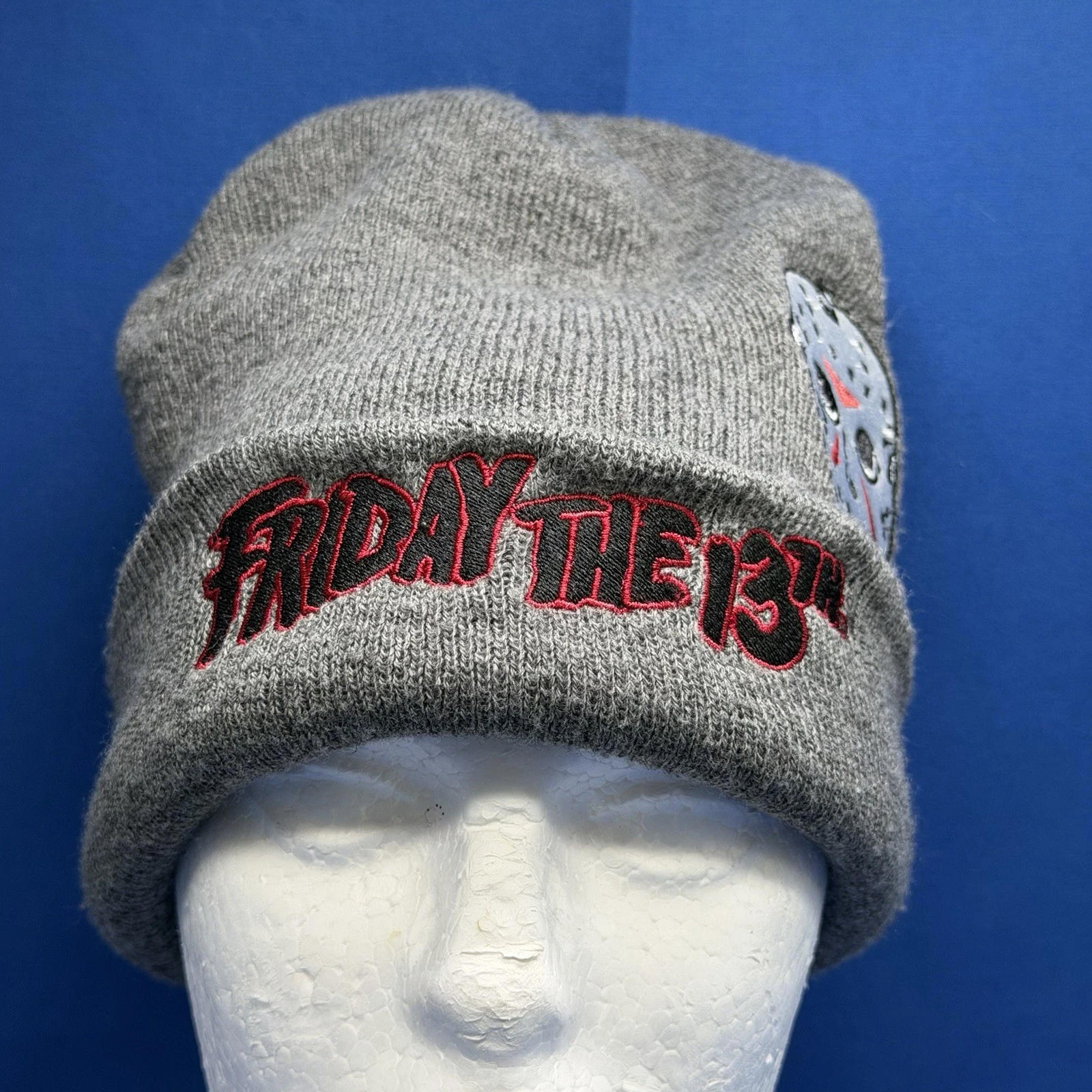 Friday The 13th Jason Voorhees Beanie Hat Gray Beanie Stocking Cap
