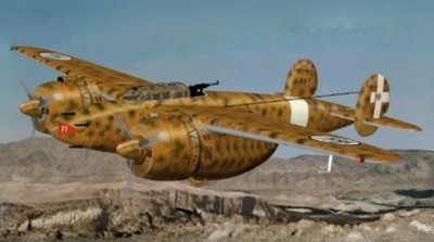 Breda BA-88 Lince Art Mahogany Desktop Wood Airplane New Model Large Scale 1/48