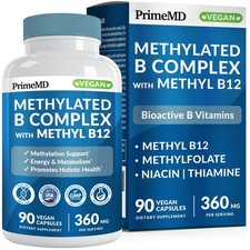 Methylated B Complex with Methylfolate and B12 90 Count Pack of 1 