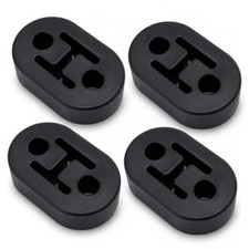 Rubber Exhaust Hangers, 4 Pack 2-Hole Muffler Hanger Insulator, EPDM 4 Hangers