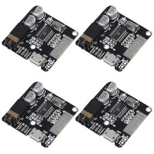 QCCAN 4Pcs Bluetooth Audio Receiver Board VHM-314 5.0 MP3 Black