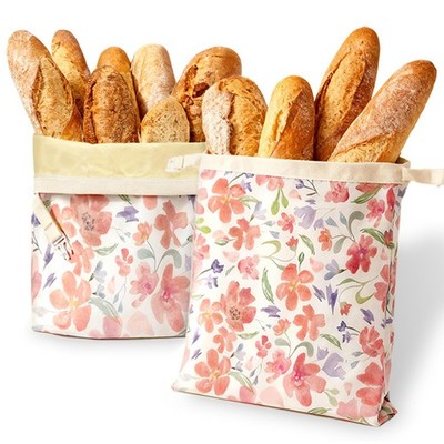 2 Pack Beeswax Bread Bags, Large 17'' x 13'' Reusable Bread Storage Bags with...