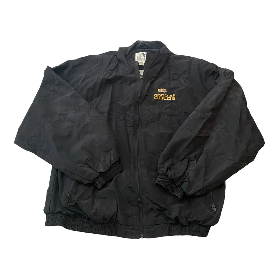 Vintage MATCO Tools Jacket Good As Gold Full Zip Nylon Windbreaker Black Size XL - Image 2 of 4
