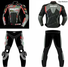 2023-DUCATI Lederkombi Leder Bikeranzug Rennen Motorrad Lederjacke Hose 52-54-56