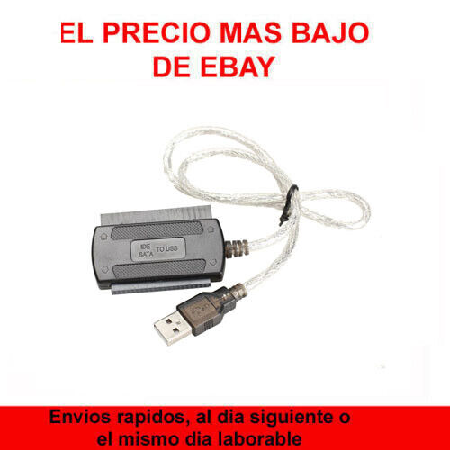CABLE ADAPTADOR USB A IDE SATA 2,5'' 3.5'' DISCO DURO HD CONVERSOR...