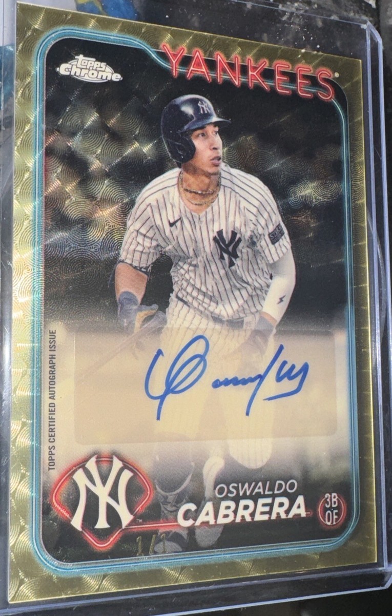 NY スーパールーキー！Oswaldo Cabrera 直筆サインカード NY スーパールーキー！Oswaldo Cabrera 直筆サインカード