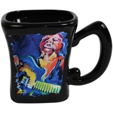 Marcia Baldwin Ceramic Coffee Mug with Jazz Blues Guitar Musician 14 oz 