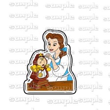 Disney Cogsworth  Belle sa d Premade Scrapbook Page Paper Piece die cut