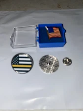 Thin Gold  Line Tie Tack / Lapel Pin WITH bonus