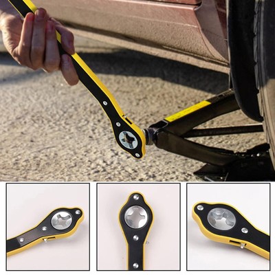 Universal Auto Labor-Saving Jack Ratchet Wrench With Long Handle Car Repair Tool
