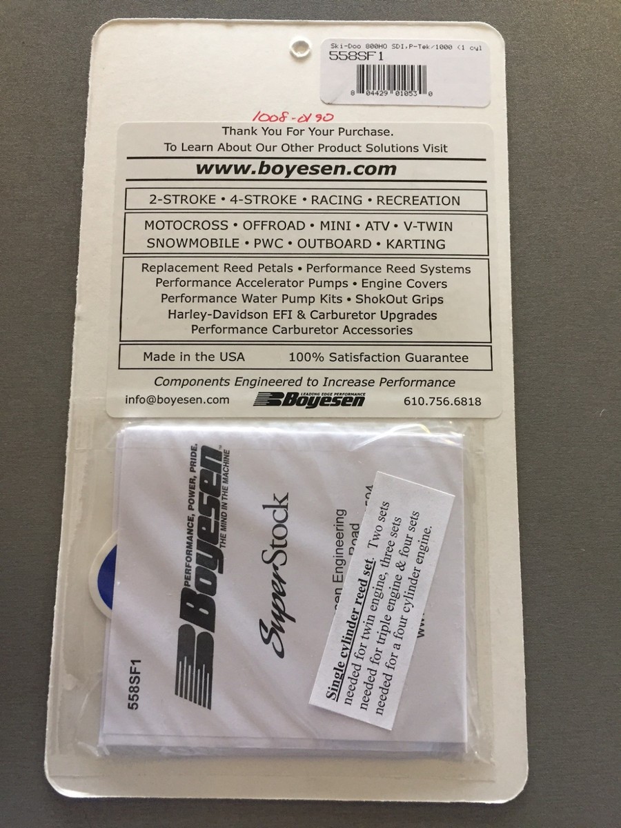 Boyesen Stock Reeds SkiDoo Mach Z 1000 Freeride E-TEC 800R 137 146