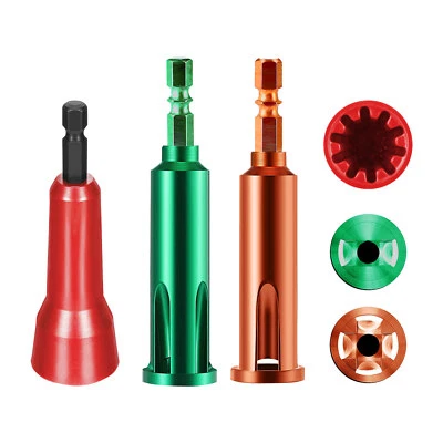 NSIOUTLET 3PCS Wire Stripping & Twisting Tool Electrical Drill Stripper Cable Nut Twister