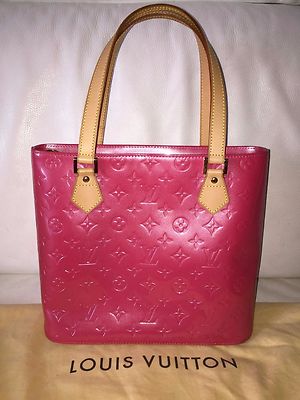 Original LOUIS VUITTON Tasche Modell HOUSTON Himbeere Leder Handbag