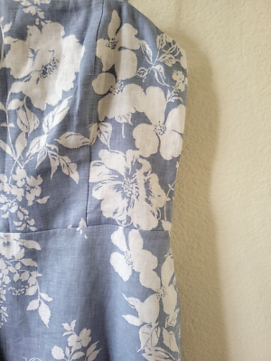 New Reformation Kiernan Floral Linen Dress In Aliso. Size 8 | eBay