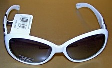 Claiborne - Liz  Co. Outlook Sunglasses 65143 WHITE NWT 