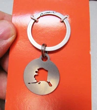 Zootility tools Alaska stainless steel keychain key ring, Easy open / close, NEW
