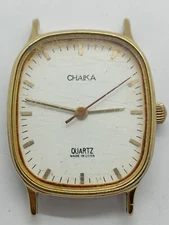 Vintage Chaika Tank Quartz Watch USSR Made Soviet Watch Cal. 2356 For Parts 
