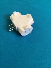 Grounded 3-Way Electric Adapter 3 Outlet AC Wall Plug Triple Power Splitter
