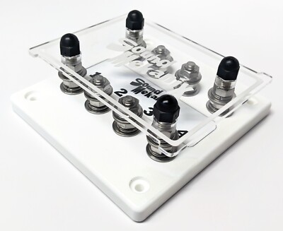 Heavy Duty Quad (4 Spot) Bolt ANL Fuse Holder - Pass Thru - Made In USA - Foto 4