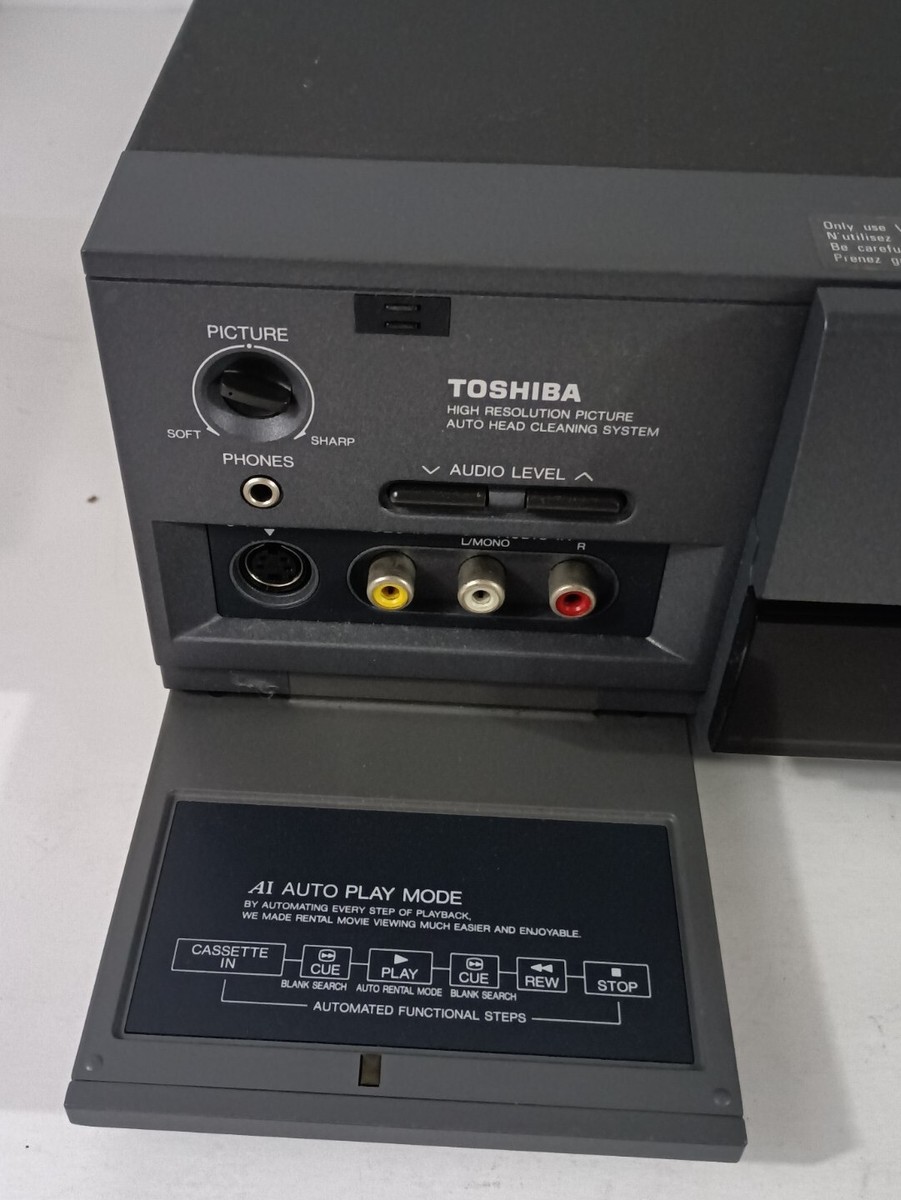 Vintage Toshiba SV-771 Diomage VCR Tray Loading System For Parts