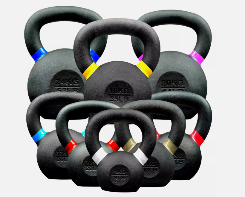 Pesas de hierro fundido Kettlebells fitness ejercicio gimnasio entrenamiento en casa 8 kg UFT